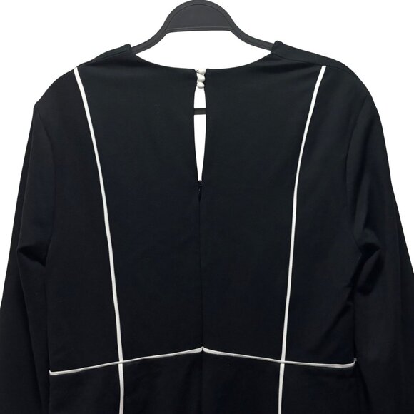 Maeve Anthropologie Square Neck Scalloped Hem Long Sleeve Mini Dress Size L - Picture 7 of 10